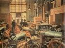  , 1931<br>  .  <br>The Tractor Department at the Putilovsky Works<br>Oil on plywood. The Russian Museum<br>71x96 cm