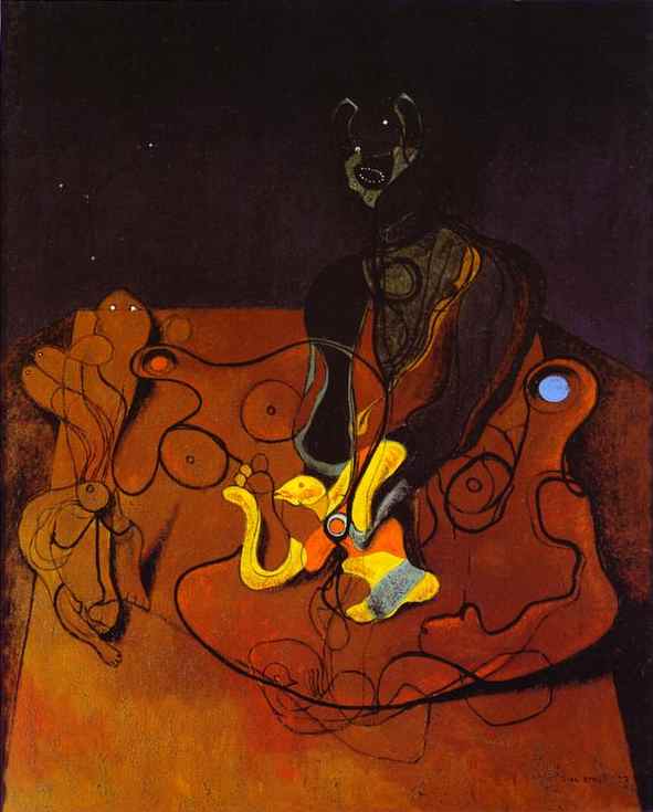  .   .   <br> A Night of Love / Une nuit d'amour. 1927. Oil on canvas. Private collection. <br> 162 x 130 cm 
