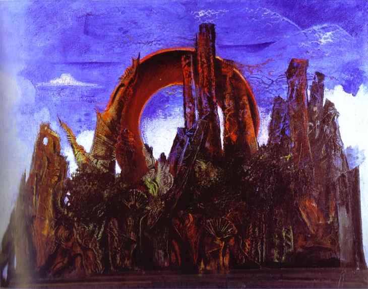 . 1927.   . <br> Forest / Foret. 1927. Oil on canvas. Staatliche Kunsthalle, Karlsruhe, Germany. <br> 114 x 146 cm 