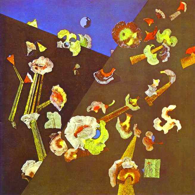  . 1929.   .   <br> Snow Flowers. 1929. Oil on canvas. Private collection. <br> 130 x 130 cm 