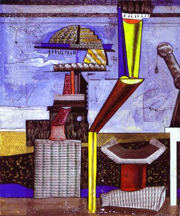    <br> Untitled. 1920. Gouache, Chinese ink and pencil on cardboard. Private collection. <br> 30 x 25 cm 
