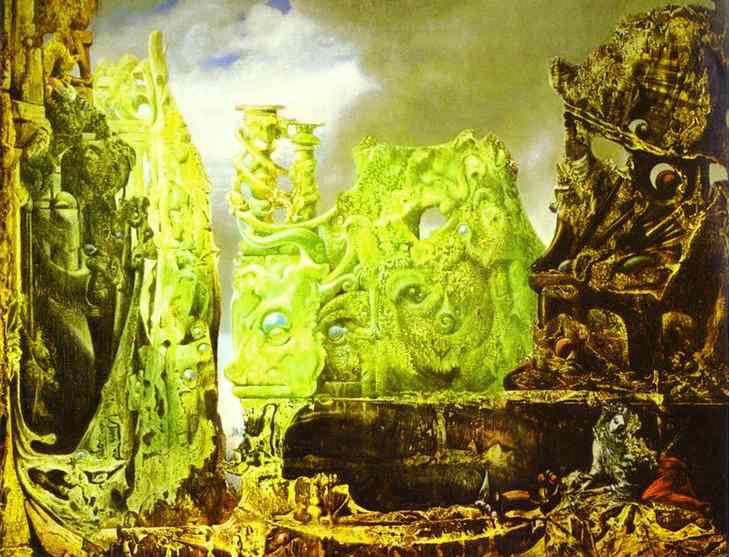   <br> The Eye of Silence. 1943/44. Oil on canvas. Washington University Art Gallery, Saint Louis, MO, USA. <br> 108 x 141 cm 
