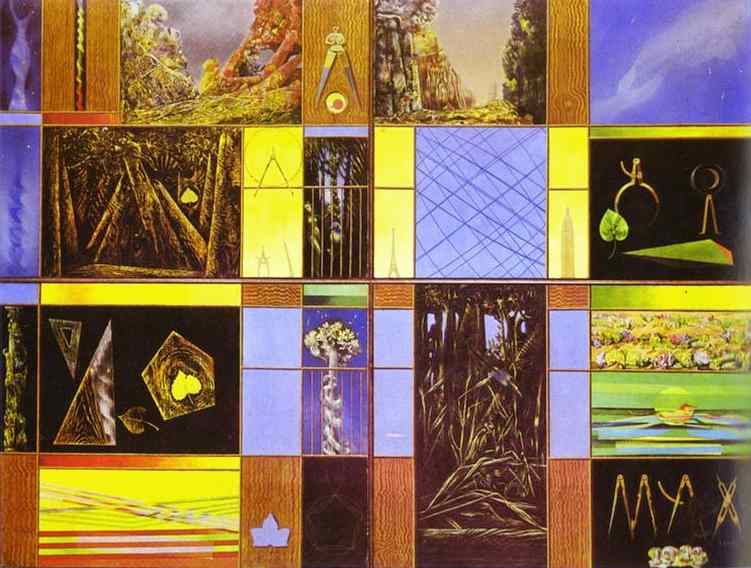  . 1945.   .   <br> Vox Angelica. 1945. Oil on canvas. Private collection. <br> 152 x 205 cm 