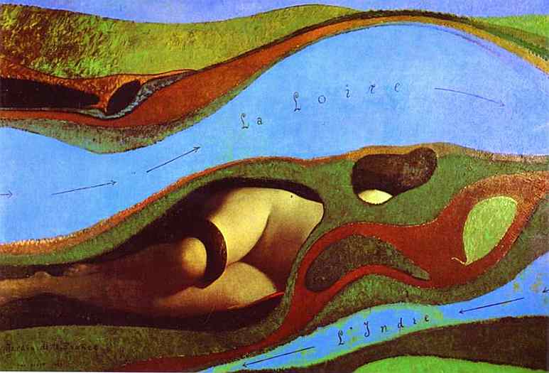  . 1962.   .    ,  ,  <br> The Garden of France. 1962. Oil on canvas. Musee National d'Art Moderne, Centre Georges Pompidou, Paris, France. <br> 114 x 168 cm 
