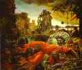   . 1945.    <br> The Temptation of St. Anthony. 1945. Oil on canvas. Wilhelm-Lehmbruck-Museum, Duisburg, Germany. <br> 108 x 128 cm