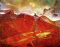 Colorado of Medusa, Color-Raft of Medusa. 1953. Oil on canvas. 75 x 92 cm. Private collection. <br>