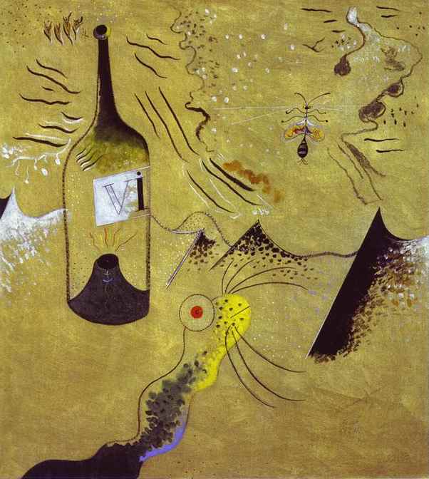  . 1924.   .  <br>Bottle of Vine. 1924. Oil on canvas. Private collection.<br> 73.3 x 65.5 cm.  