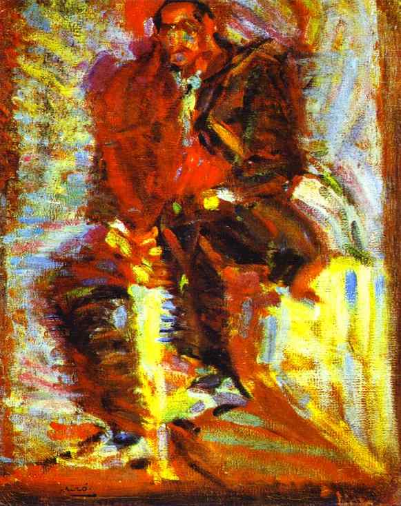 . 1912-14.   .   <br> The Farmer. c. 1912-14. Oil on canvas. Private collection <br>65 x 50 cm 
