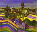 . 1917.   . The Solomon R. Guggebheim Museum, - <br> Prades, the Village. 1917. Oil on canvas. The Solomon R. Guggebheim Museum, New York, NY, USA. <br> 65 x 72.5 cm