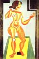 . 1921.   .  Perl, - <br> Standing Nude. 1921. Oil on canvas. Perls Galleries. New York, NY, USA. <br> 130 x 96 cm
