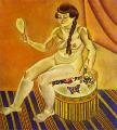   . 1919.   .   <br> Nude with Mirror. 1919. Oil on canvas. Private collection. <br> 112 x 102 cm
