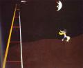 ,   . 1926.   .    <br> Dog Barking at the Moon. 1926. Oil on canvas. The Philadelphia Museum of Art, Philadelphia, PA, USA. <br> 73 x 92 cm