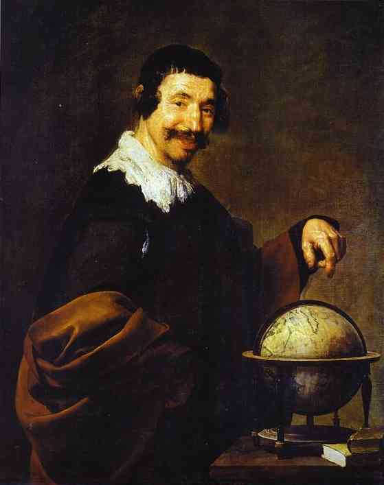 . 1628/29. , .   , , <br>Democritus. 1628/29. Oil on canvas. Musee des Beaux-Arts, Rouen, France.   