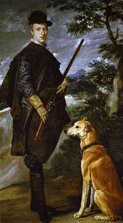      (   IV)  . 1632/33. , .  , <br>The Cardinal Infante Don Fernando (Philip IV's Younger brother) as a Hunter. c. 1632/33. Oil on canvas. Museo del Prado, Madrid, Spain.   