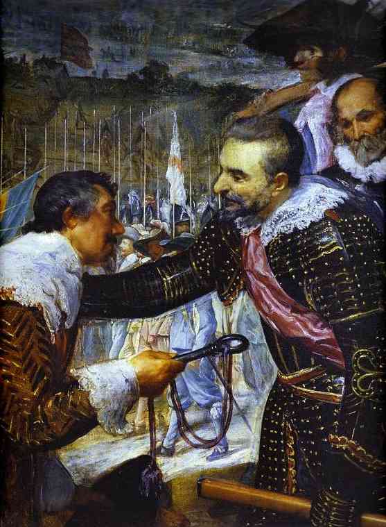   (). 1634/35. , .  , <br>Surrender of Breda (Las Lanzas). Detail. 1634/35. Oil on canvas. Museo del Prado, Madrid, Spain.  