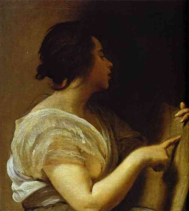  (). 1644-48. , .  ,   , , <br>Arachne (A Sibyl?). c. 1644-48. Oil on canvas. Meadows Museum, Southern Methodist University, Dallas, TX, USA.   