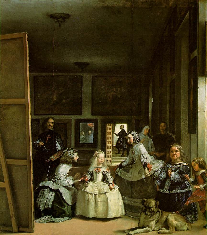  (    ). 1656/57. , .  , <br>Las Meninas (The Maids of Honor) or the Royal Family. 1656/57. Oil on canvas. Museo del Prado, Madrid, Spain.    