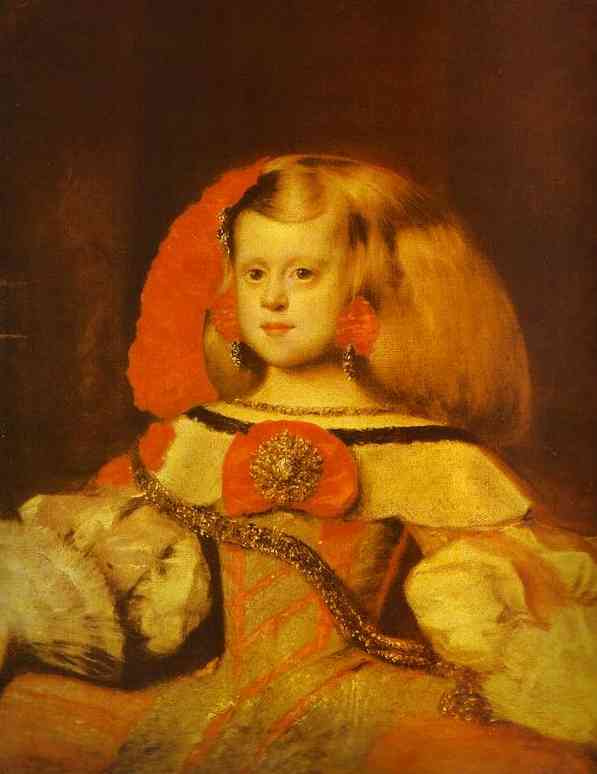  . 1658-60. , .      .    , <br>Infanta Margarita. c. 1658-60. Oil on canvas. Kiev Museum of Western Art, Kiev, Ukraine.   