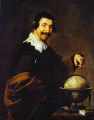 . 1628/29. , .   , , <br>Democritus. 1628/29. Oil on canvas. Musee des Beaux-Arts, Rouen, France.  