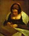 . 1640. , .   , <br>The Needlewoman. c. 1640. Oil on canvas. The National Gallery of Art, Washington, DC, USA.  