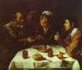  . 1618. , . Szepmuveseti Muzeum,  <br>Peasants' Dinner. c. 1618. Oil on canvas. Szepmuveseti Muzeum, Budapest, Hungary. 