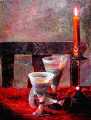    ( Still Life with  Candle)